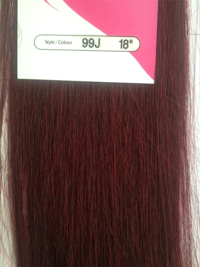 CLIP IN HUMAN HAIR EXTENSIONS 18 STREAKS HIGHLIGHTS BROWN BLACK