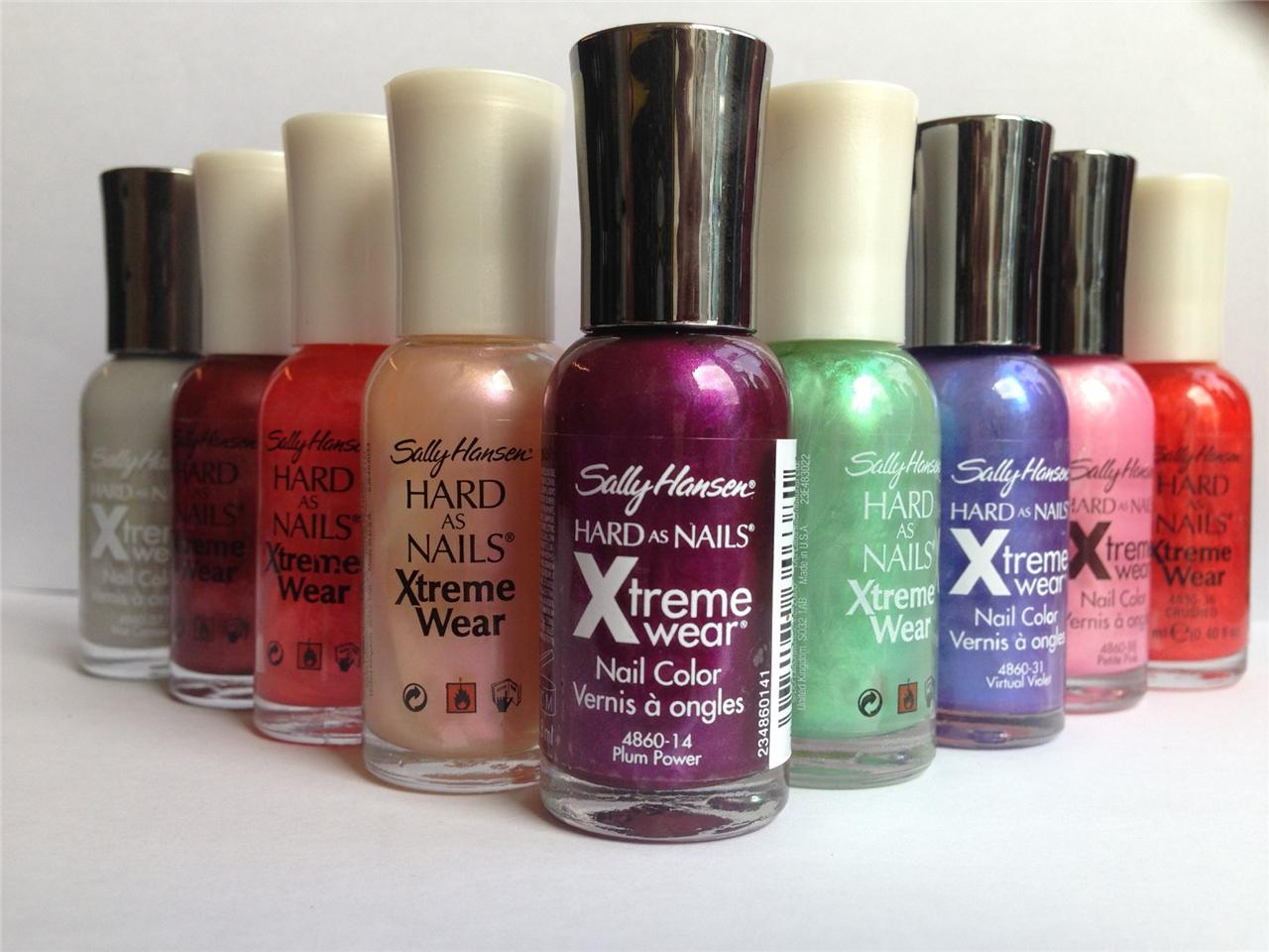** SALLY HANSEN HARD AS NAIL XTREME WEAR POLISH VARIOUS COLOURS NEW