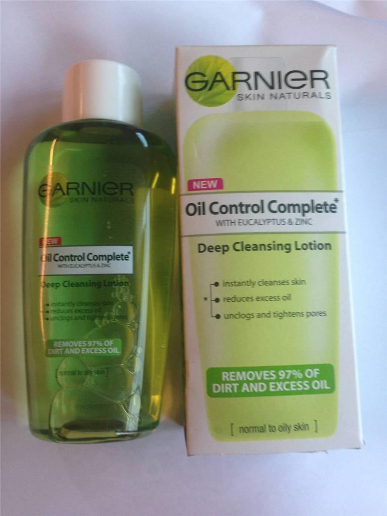 ** GARNIER SKIN NATURALS OIL CONTROL COMPLETE DEEP CLEANSING LOTION NEW ** 125ML