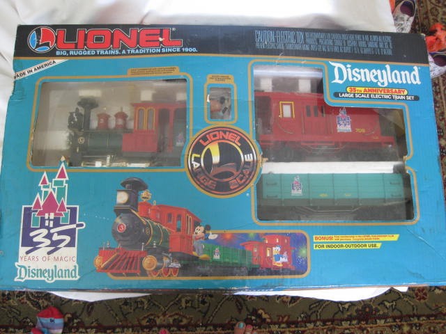 disneyland 50th anniversary train set