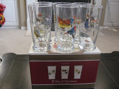 William Sonoma Store Locator on Williams Sonoma 12 Days Of Christmas Glasses Htf Nib    Ebay