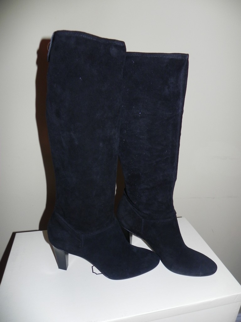 NIB COACH MINA BLACK SUEDE LEATHER BOOTS size 10 & 11 eBay