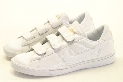WOMENS NIKE TENNIS CLASSIC WHITE TRAINERS VELCRO 5.5UK | eBay