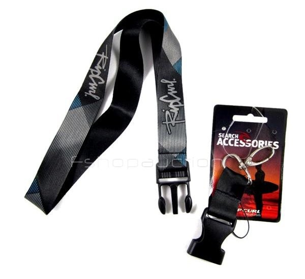 rip curl blue black lanyard keychain key name tag work office phone neck ebay rip curl blue black lanyard keychain key name tag work office phone neck ebay