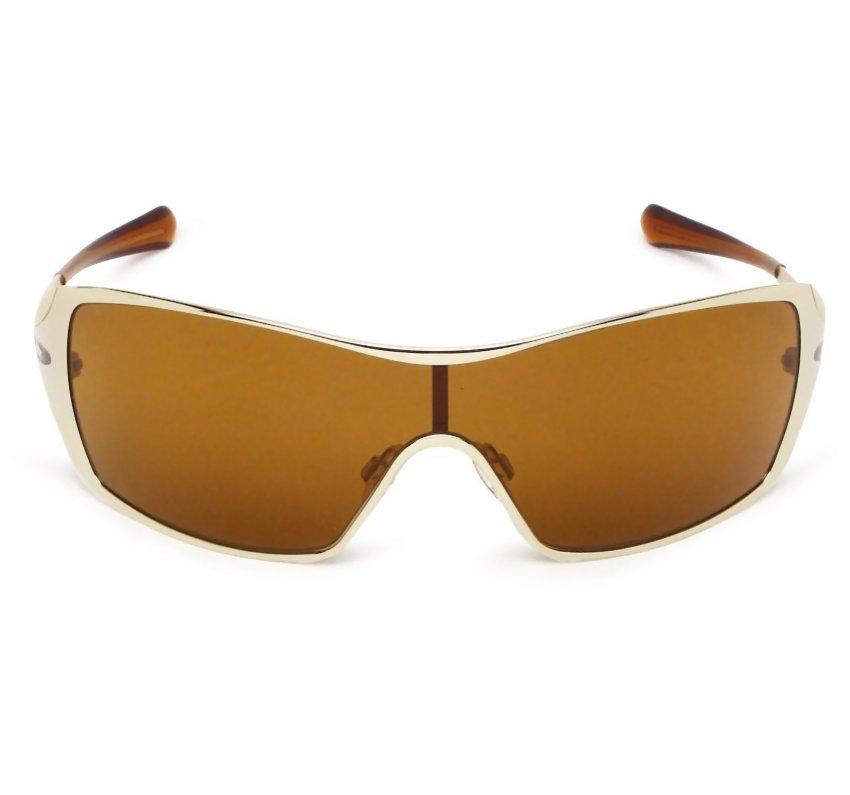 Oakley Custom Polarized DART Polished Gold Bronze Womens Sunglasses