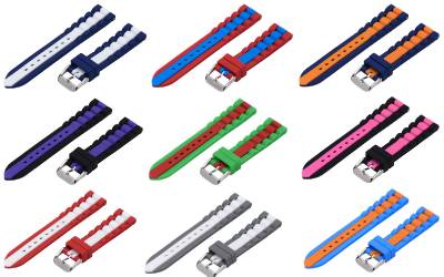 SILICONE STRIPED Replacement Watch Strap Band FITS PEBBLE CLASSIC
