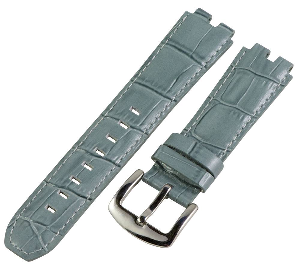 Replacement CROCO LEATHER Watch Strap Band Made for PEBBLE STEEL eBay