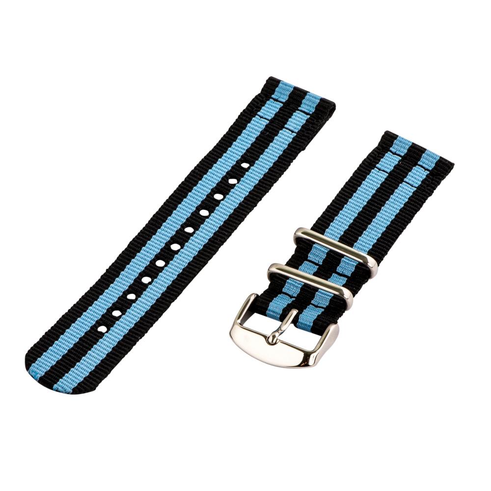 2 Piece Classic NATO Striped Nylon Replacement Watch Strap Band eBay