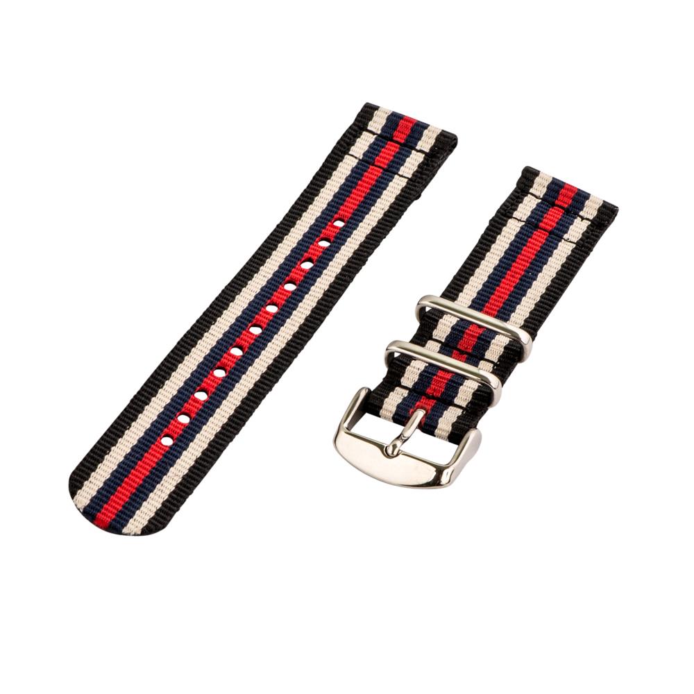 2 Piece Classic NATO Striped Nylon Replacement Watch Strap Band eBay