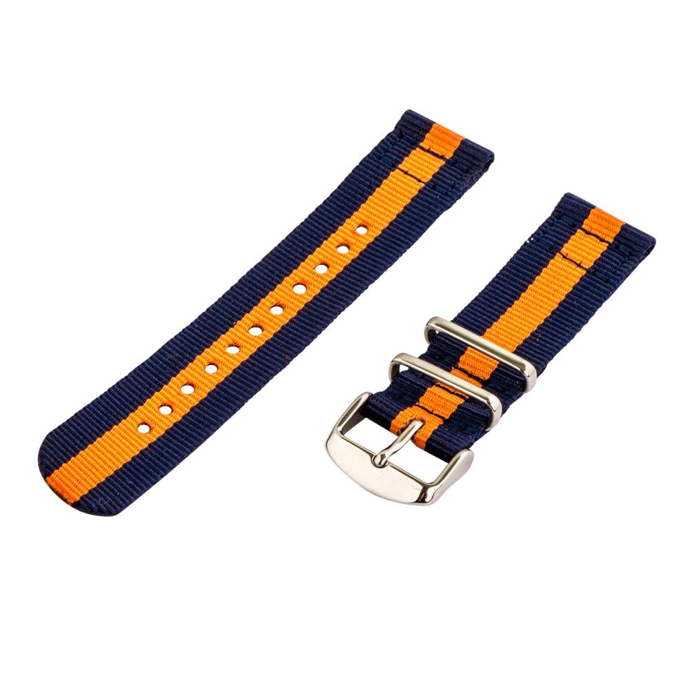 2 Piece Classic NATO Striped Nylon Replacement Watch Strap Band eBay