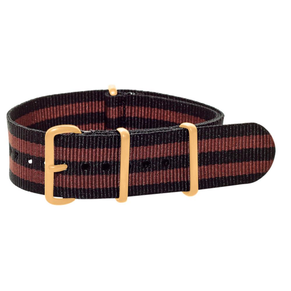 gold watch on nato strap