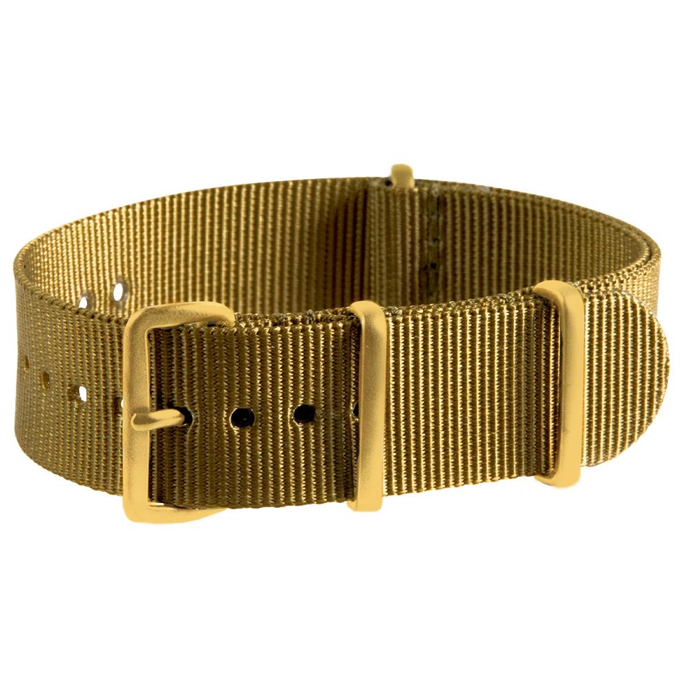 Yellow Gold Premium NATO Nylon Replacement Watch Strap Band eBay
