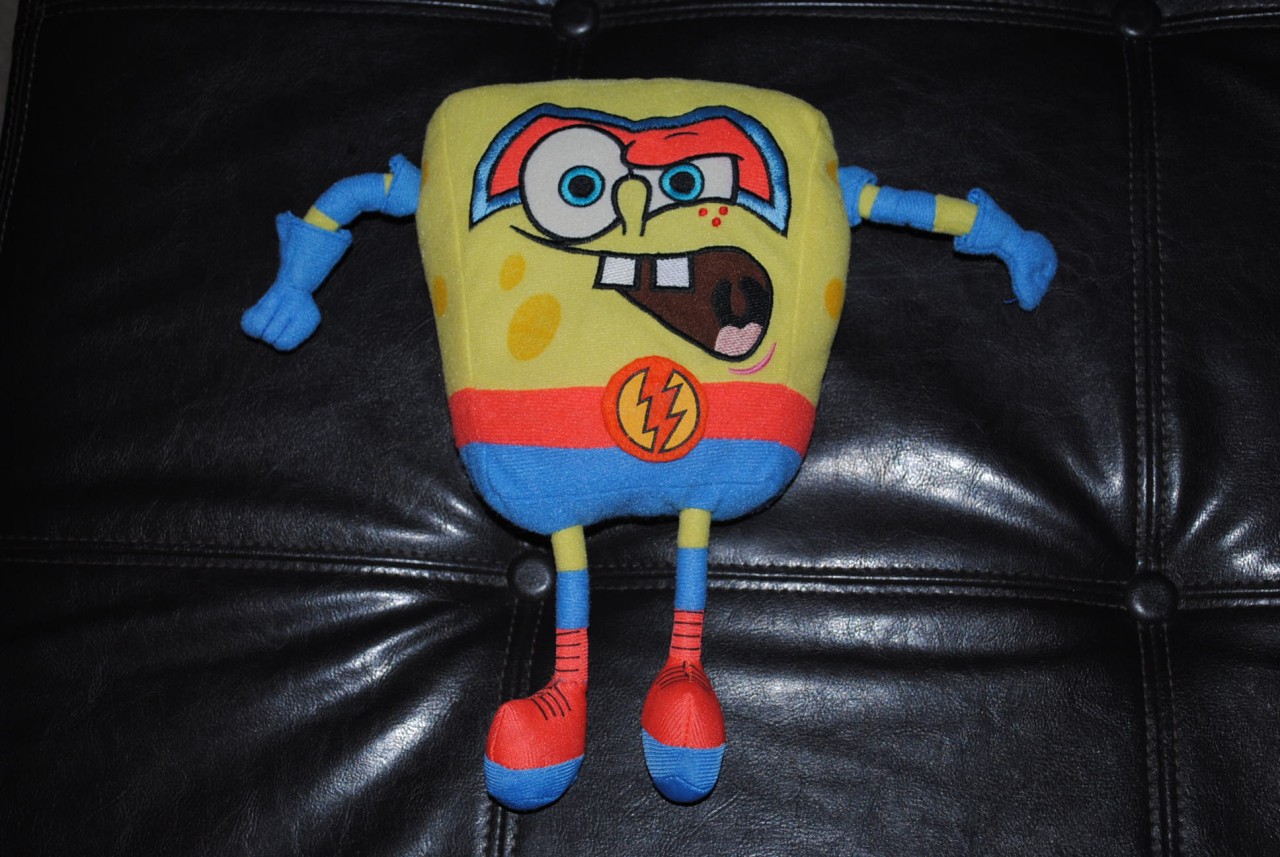 SpongeBob Squarepants Superhero Flash Plush Doll 11" | eBay