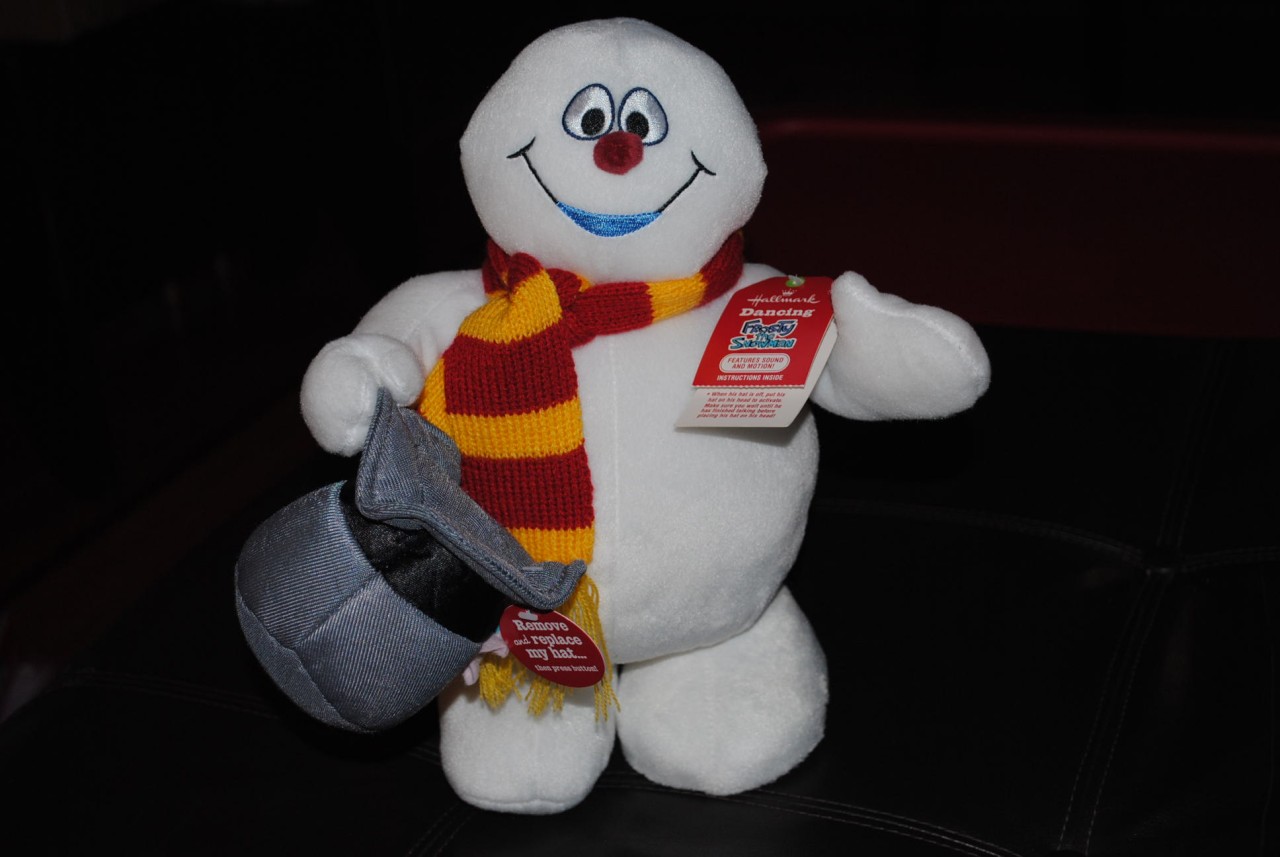 frosty the snowman dancing doll