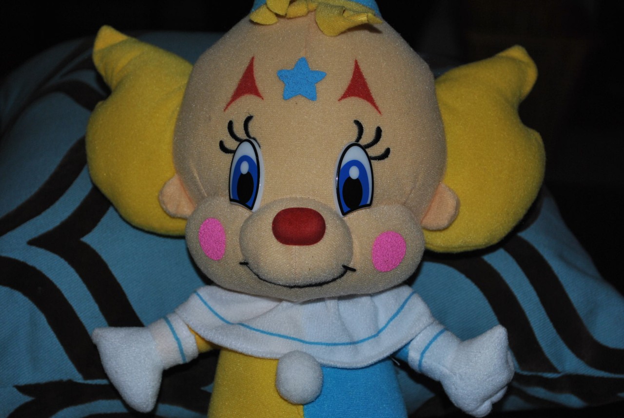 cute clown stuffed animal