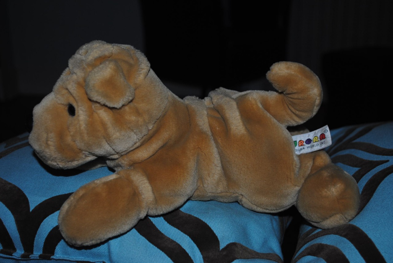 wrinkly puppy stuffed animal