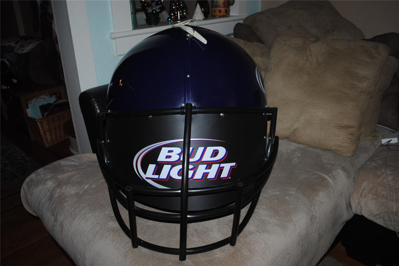 Bud Light Giant Football Helmet Barware Bar Decor Advertising HUGE
