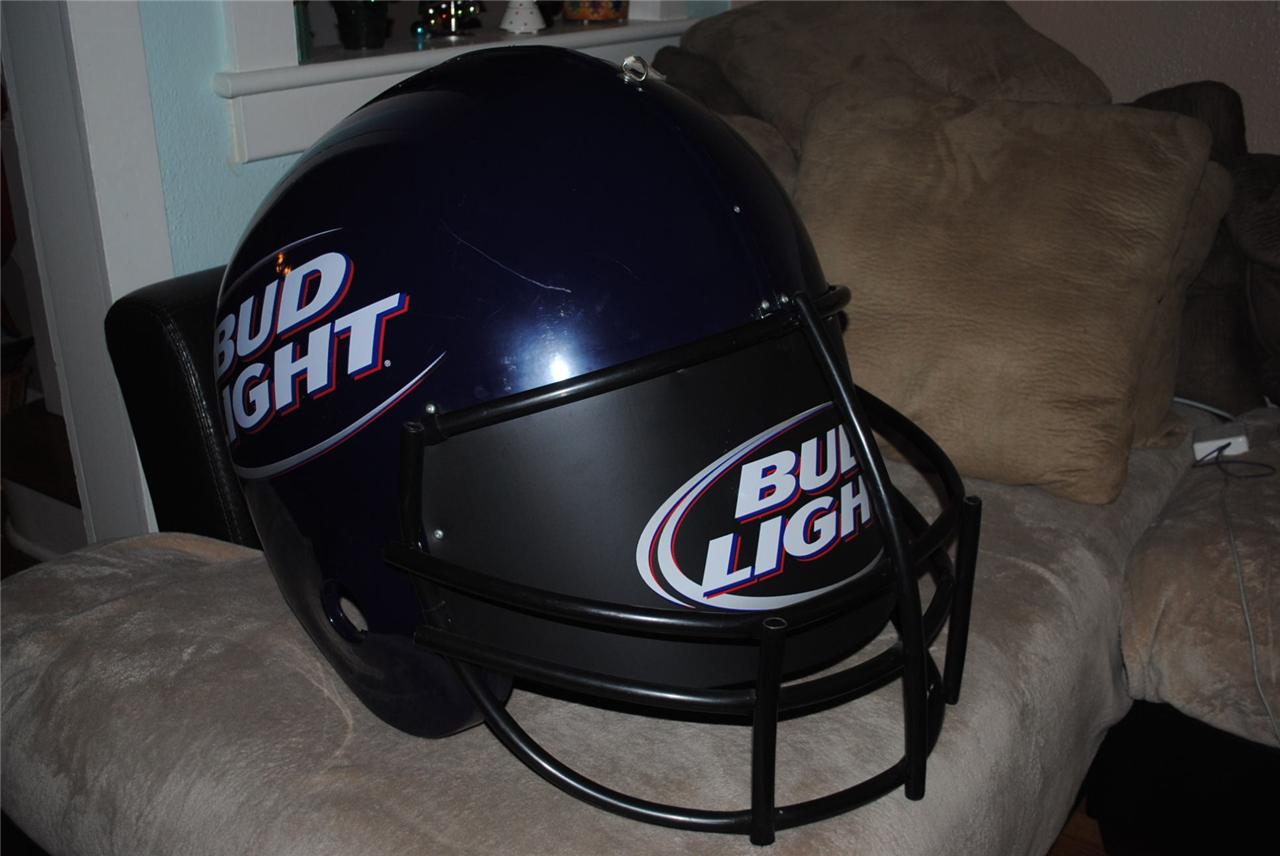 Bud Light Giant Football Helmet Barware Bar Decor Advertising HUGE