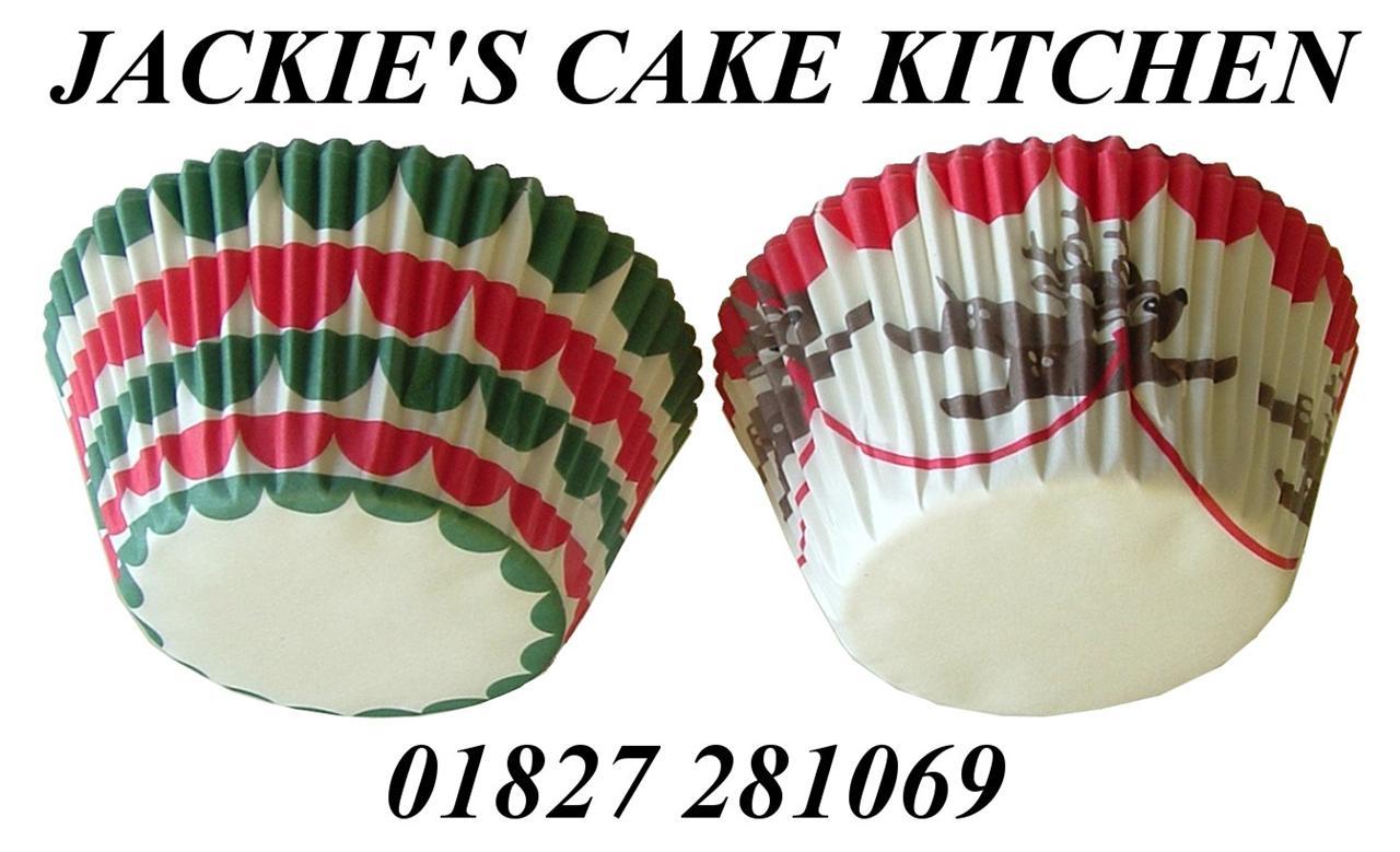 36 CHRISTMAS XMAS CUPCAKE CUP CAKE MUFFIN BAKING PAPER ...