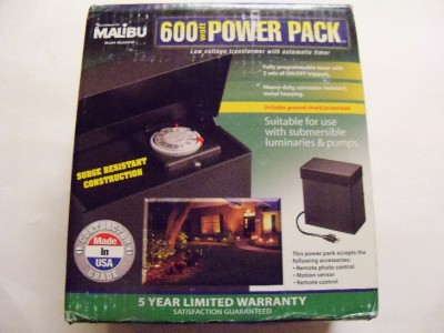 Malibu Intermatic 600 Watt Landscape Lighting Transformer New