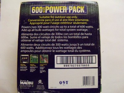 Malibu Intermatic 600 Watt Landscape Lighting Transformer New