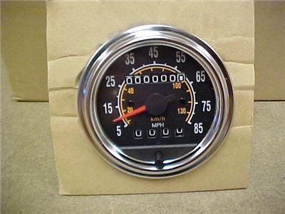 Peterbilt Chrome Bezel Speedometer W Trip Freightliner