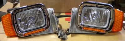 headlight peterbilt single assemblies rectangle led custom