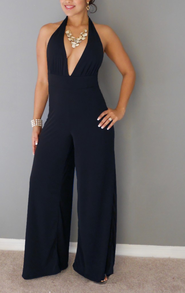 navy blue halter cocktail dress