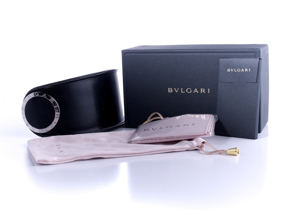 BVLGARI BV 6030B SUNGLASSES 1028G SILVER BLACK/GREY GRADIENT SWAROVSKI