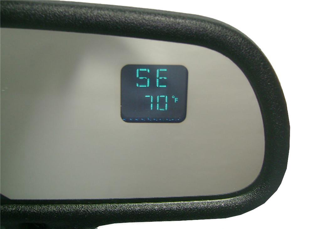 OEM GM Auto Dimming Rear View Mirror W/ Compass Temperature dual