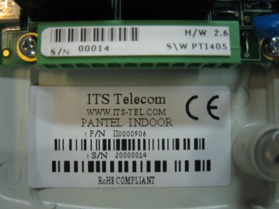 Its Telecom Pancode Indoor Access Control Door Phone I00000907 Ii0000906 On Popscreen