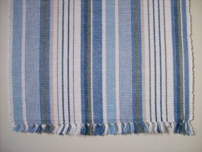 Cape Cod Coastal Beach Cottage Cotton Placemats Blue Gray