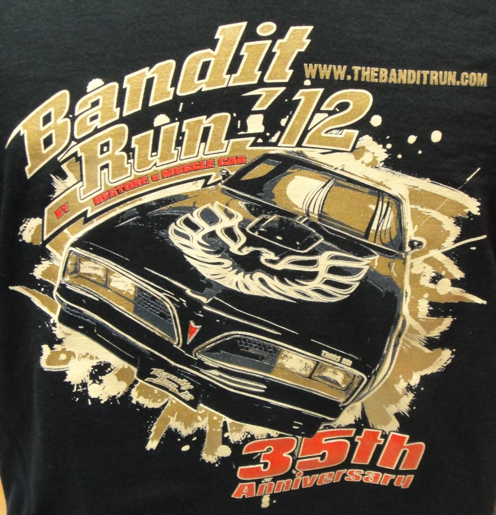 NEW-Bandit-Run-2012-T-Shirt-BLACK-amp-GOLD-35th-Anniversary