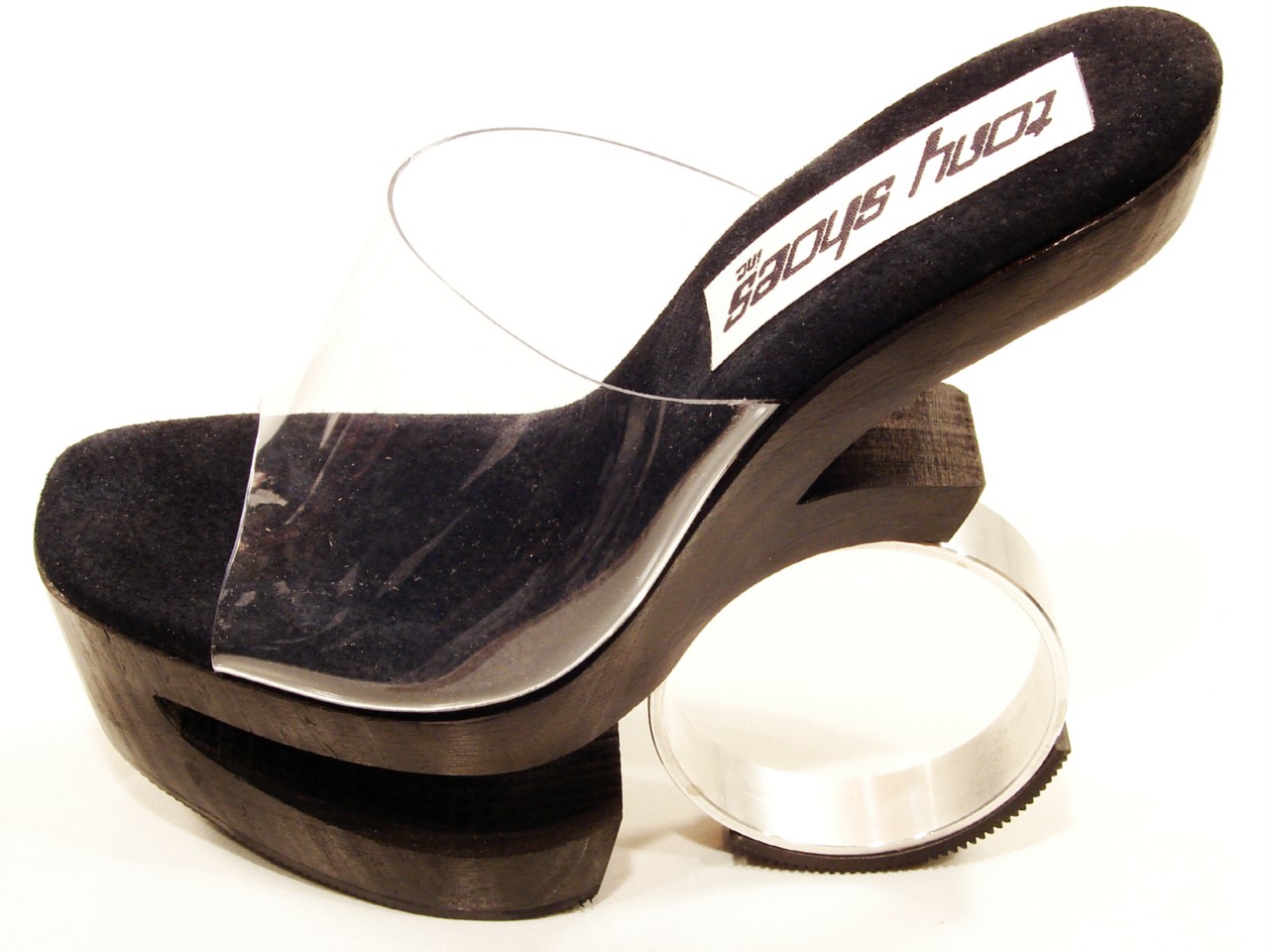 tony shoes loly wood platform wedge sandal clear black ebay tony shoes loly wood platform wedge sandal clear black ebay
