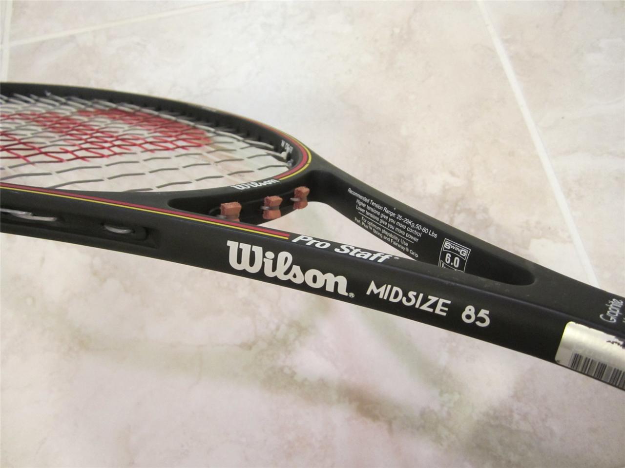 WILSON PRO STAFF MIDSIZE 85 TENNIS RACQUET (4 5/8) NEW GROMMETS