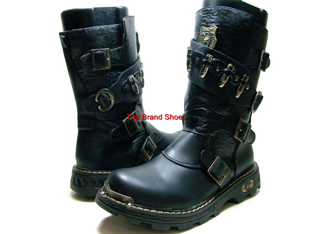 mens calf boots mens black calf high boots buckles bullets ebay mens calf boots mens black calf high boots buckles bullets ebay