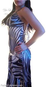 New Yes London white grey animal print dress $765