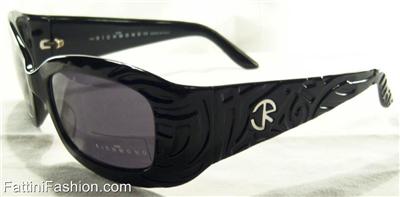 New John Richmond JR 53104 black etched sunglasses $265