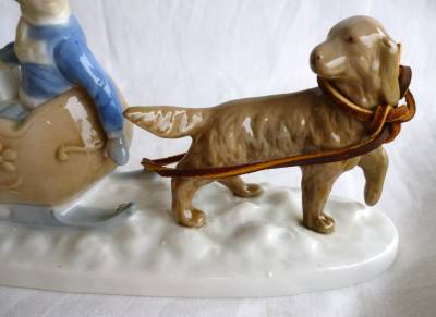 sled dog figurines