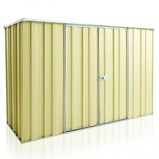 Cheap Sheds Flat Roof 2.8m x 1.07m Double Door Colour Shed