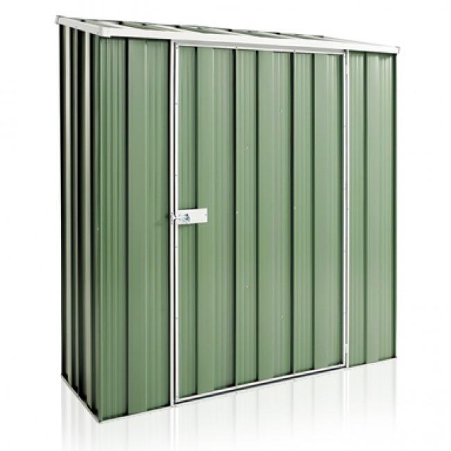 Yardsaver 1 7 X 0 7M Slope Roof Garden Shed Colour Single Door Storage 