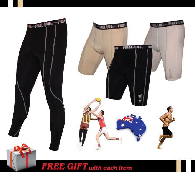 Youths Boys Mens Compression Fireline Running Tights Leggings Pants Skins Shorts