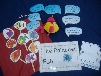 The Rainbow Fish Story Resources, Books & Sack EYFS/KS1