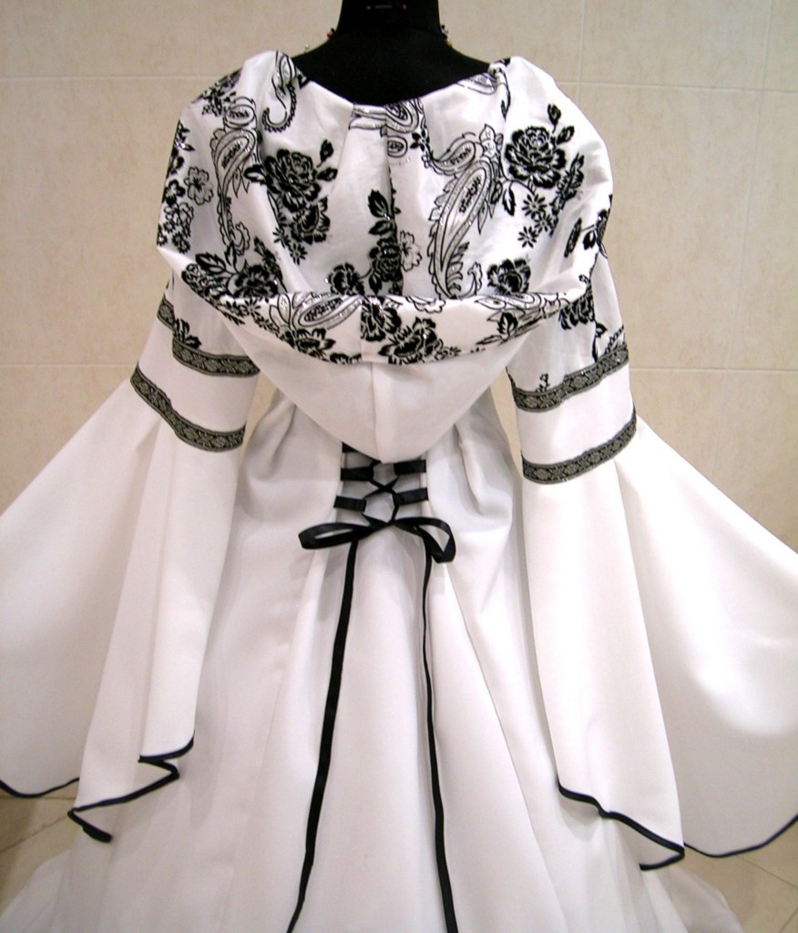 Medieval Wedding Dress Goth Costume Fancy 10 12 14 S M Larp Witch