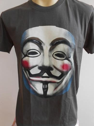 Vendetta Anonymous Máscara De Hombre Retro Tatuaje T Shirt | eBay