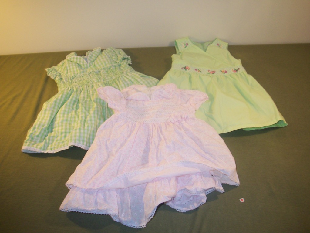 Lot Of 3 12-18 Month Girls Short Sleeve Summer Dresses