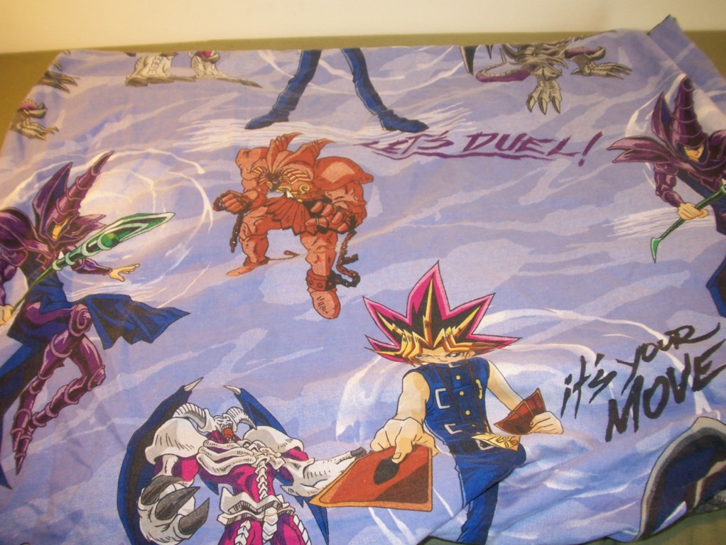 YuGiOH Flat Bed Sheet TWIN Yugioh Characters eBay