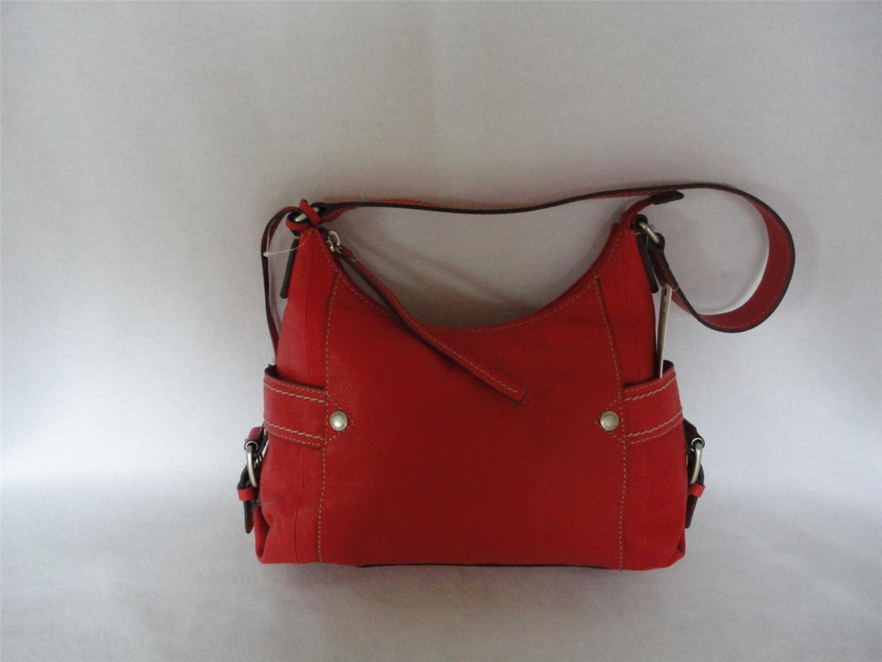 FOSSIL Red Leather Hayley LARGE Hobo Handbag Bag - NEW WITH TAGS | eBay