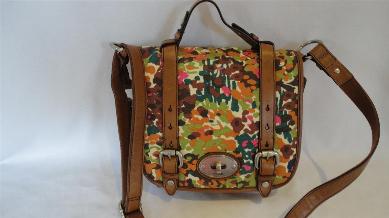 FOSSIL Floral Maddox Organiser Crossbody Bag Handbag NEW WITH TAGS