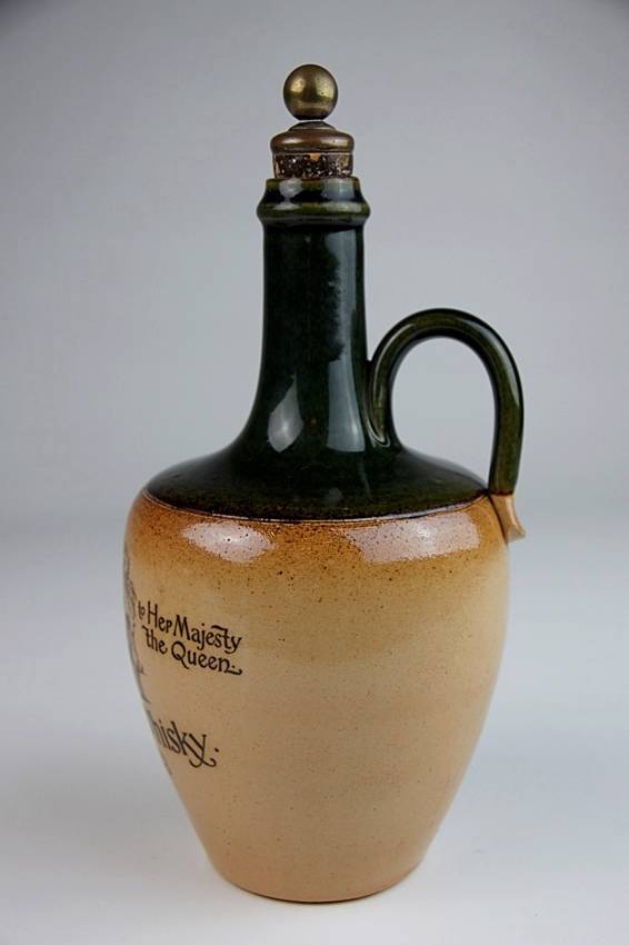 Antique Doulton Lambeth Jug Dewar's Perth Whisky Flagon 3071 Royal HM